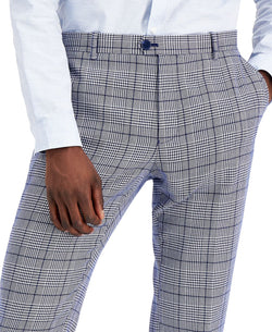 Inc International Concepts Slim-fit Carter Cuffed Hem Pants Navy Bud thumbnail 4