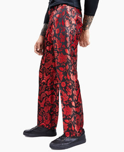 Inc International Concepts Slim-fit Floral Bouquet Jacquard Pants Goji Berries thumbnail 4