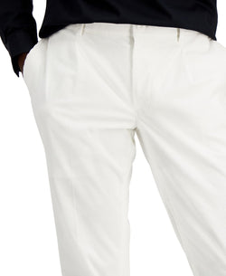 Inc International Concepts Slim-fit Stretch Pleated Pinwale Corduroy Dress Pants White Pure thumbnail 4
