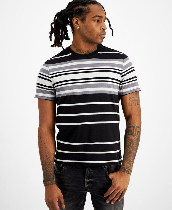 Inc International Concepts Stripe T-shirt Deep Black