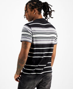 Inc International Concepts Stripe T-shirt Deep Black thumbnail 2