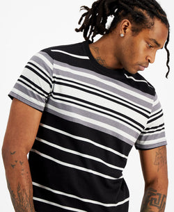 Inc International Concepts Stripe T-shirt Deep Black thumbnail 3