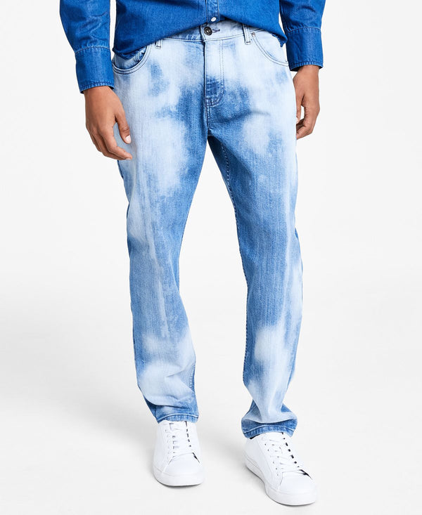Inc International Concepts Tapered-fit Sky Bleach Jeans Medium Wash