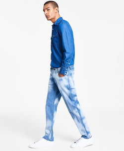 Inc International Concepts Tapered-fit Sky Bleach Jeans Medium Wash thumbnail 3