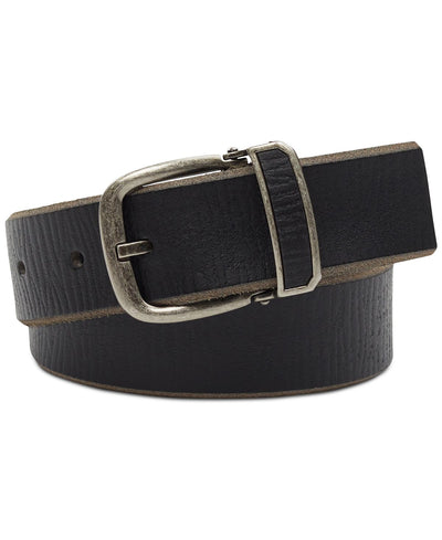 Inc International Concepts Textured Leather Belt Black