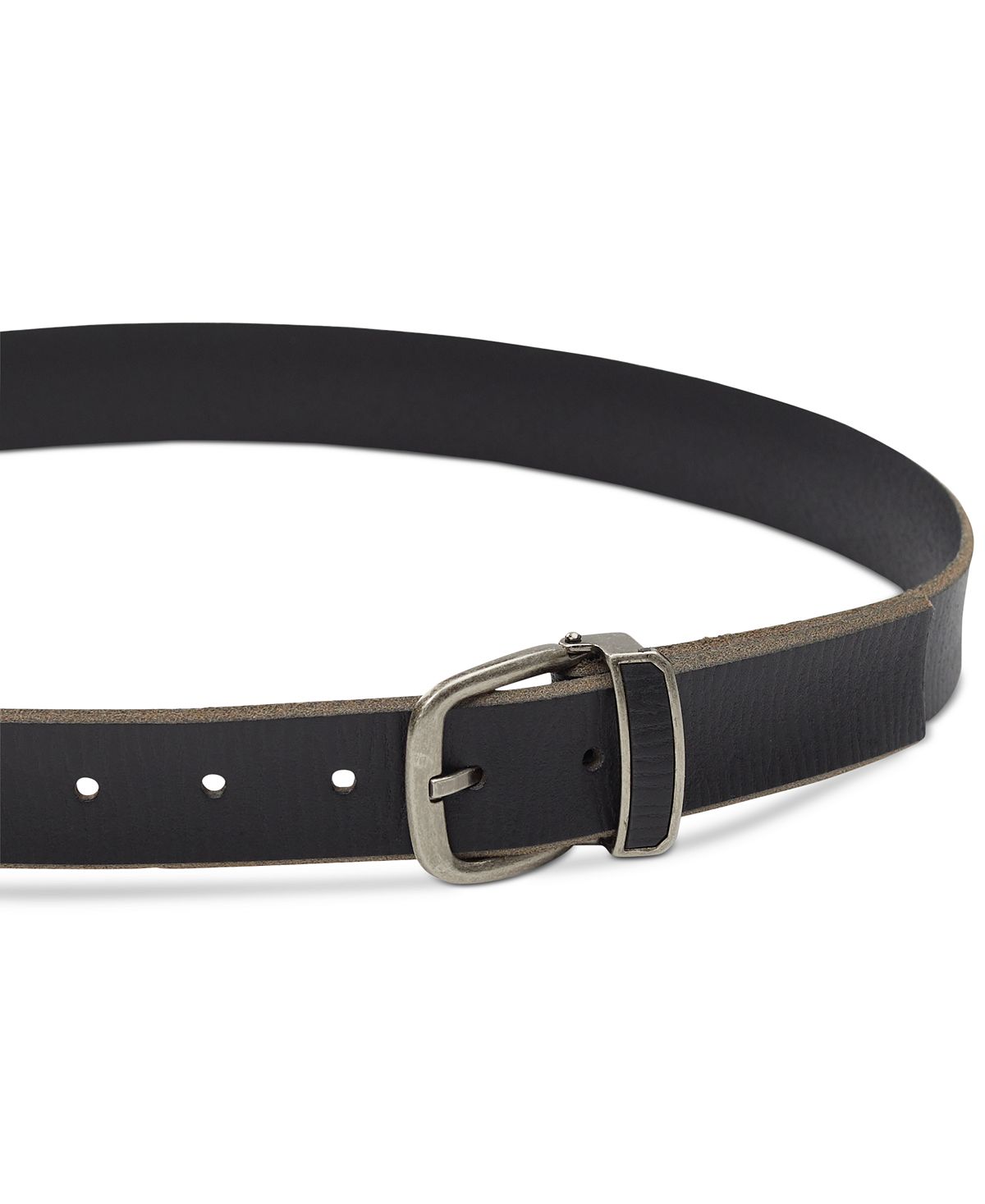 Inc International Concepts Textured Leather Belt Black