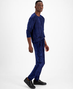 Inc International Concepts Velvet 30" Jogger Pants Navy Bud thumbnail 3