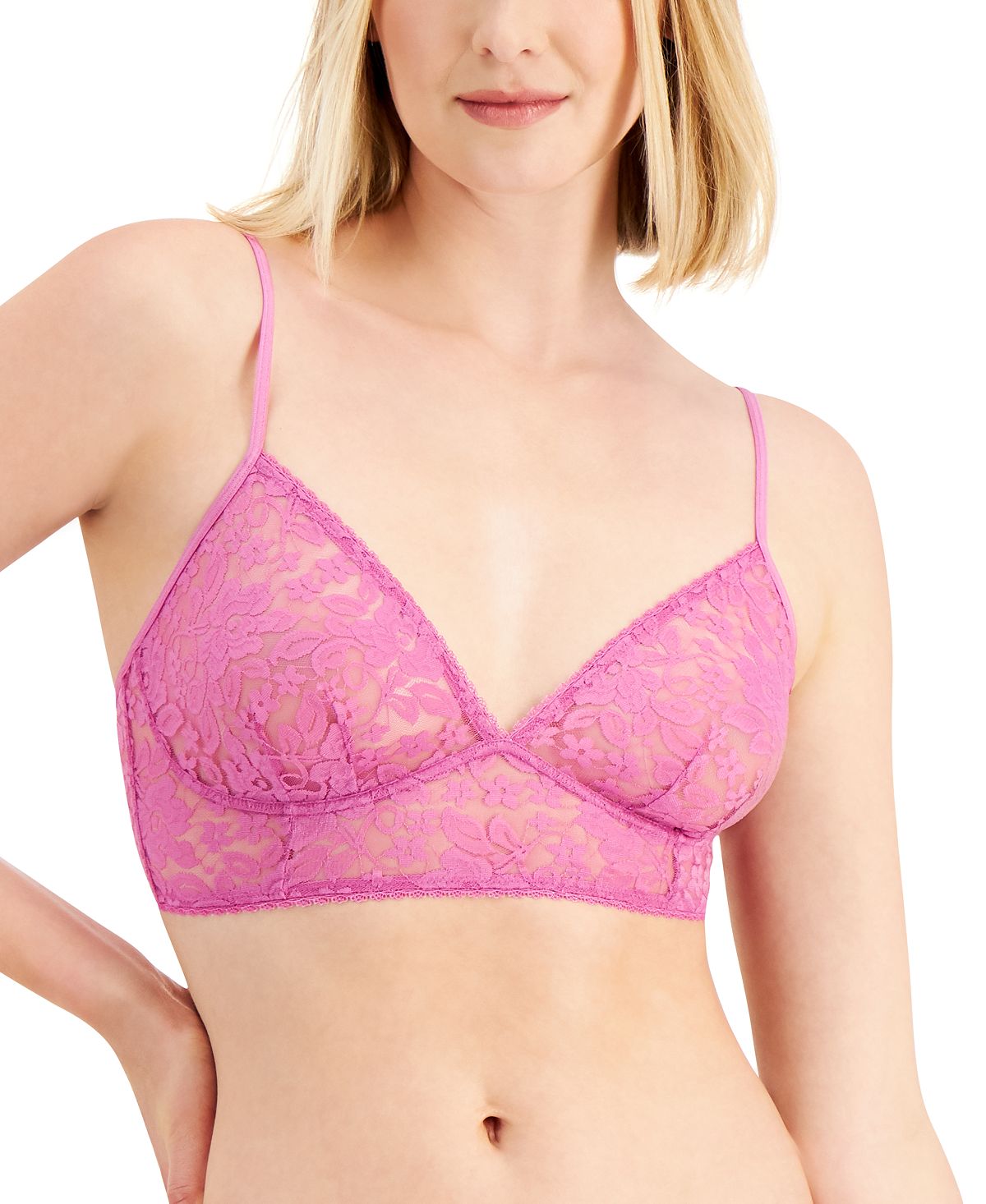 Inc International Concepts Wo Lace Bralette Dutch Pink