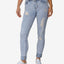 Indigo Rein Juniors' Curvy Rolled-cuff Acid-wash Skinny Jeans Medium Blue