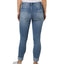 Indigo Rein Juniors' Roll-cuff Skinny Jeans Medium Blue