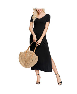 Ink+ivy Ink+ivy Wo Double V- Neck Dress Black thumbnail 2