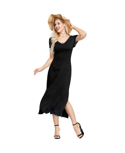 Ink+ivy Ink+ivy Wo Double V- Neck Dress Black thumbnail 4