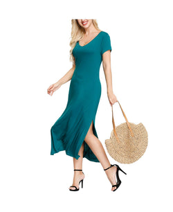 Ink+ivy Ink+ivy Wo Double V- Neck Dress Evergreen thumbnail 2