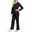 Ink+ivy Ink+ivy Wo Notch Top And Pant Set Black