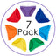 InnerBalanceWear 7-Chakra Affirmation Bikini Brief 7-Pack Set
