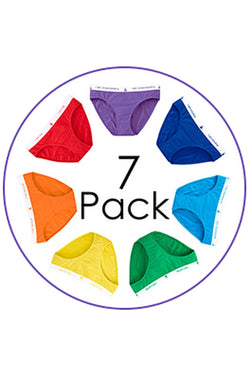 InnerBalanceWear 7-Chakra Affirmation Bikini Brief 7-Pack Set thumbnail 1