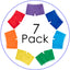 InnerBalanceWear 7-Chakra Affirmation Boxer Short 7-Pack Set
