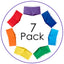 InnerBalanceWear 7-Chakra Affirmation Boyshort 7-Pack Set