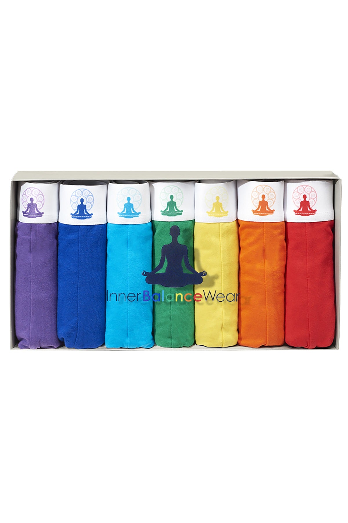 InnerBalanceWear 7-Chakra Affirmation Thong 7-Pack Set