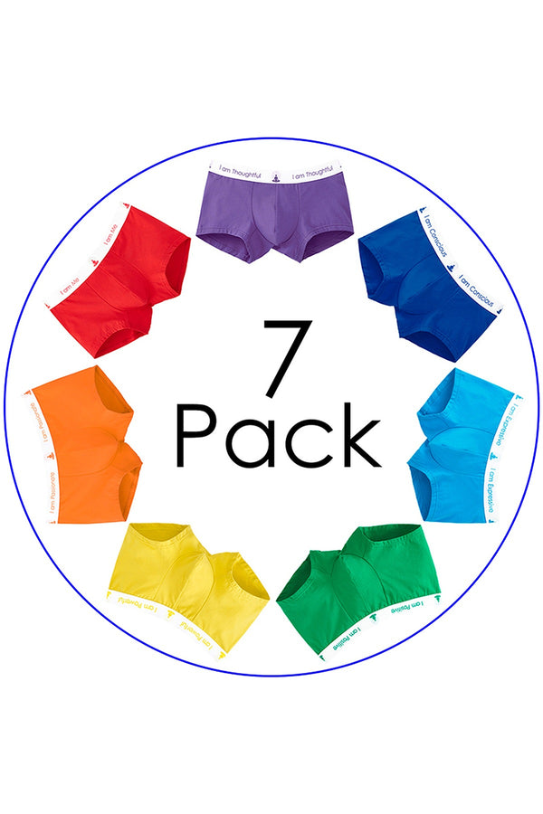 InnerBalanceWear 7-Chakra Affirmation Trunk 7-Pack Set
