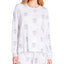Insomniax Butter Jersey Printed Long-sleeve Pajama Top Heather Cl