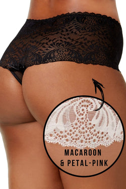 Inspire Psyche Terry PLUS Macaroon/Petal-Pink Goddess High-Waist Thong thumbnail 2