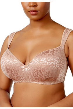 Inspire Psyche Terry PLUS Nude/Nude Textured-Mesh Balconette Bra thumbnail 1