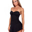 Instantfigure Compression Skirted One-piece Swimsuit With Super Slimming All-over Body Control Black