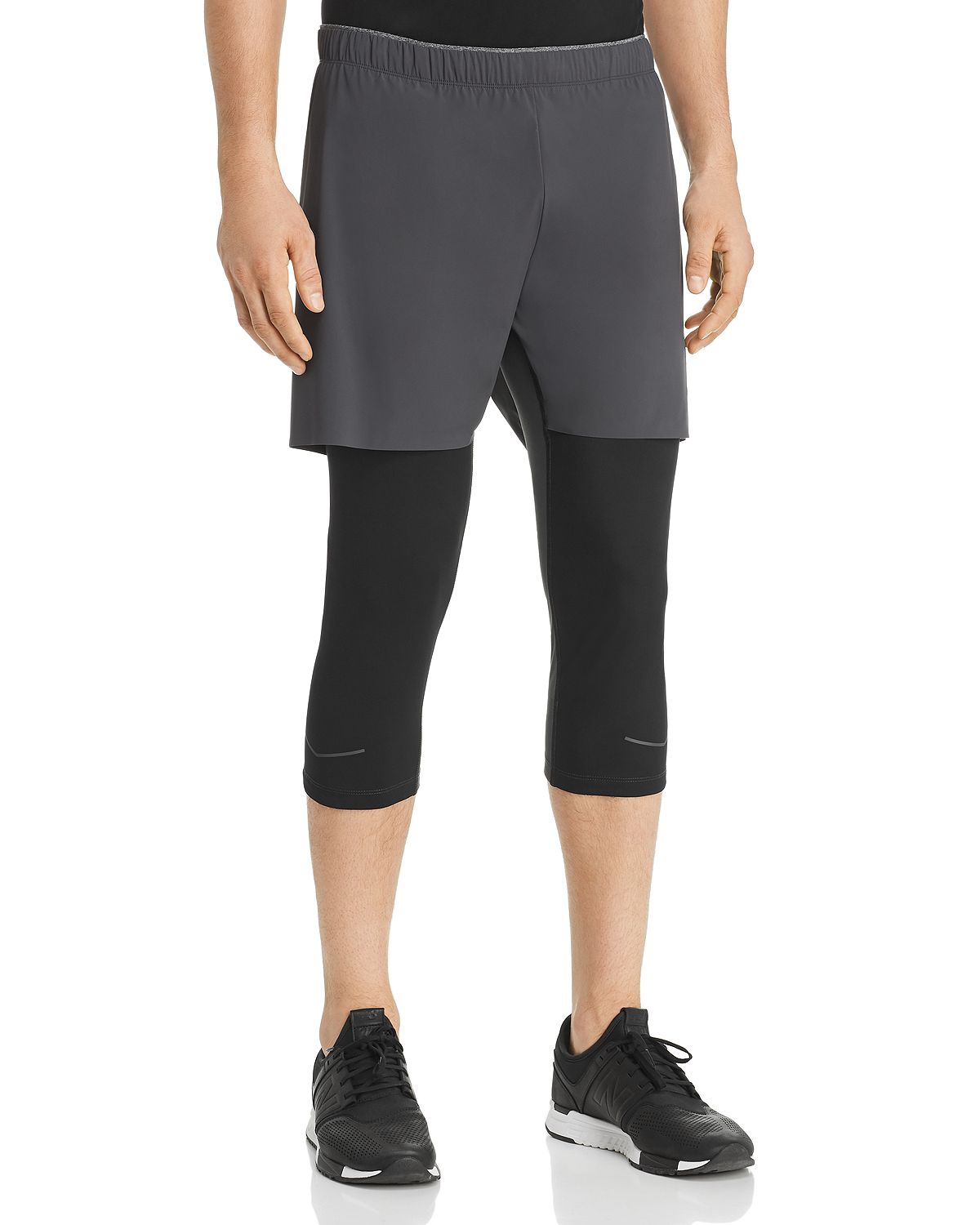 Isaora Sprinter Hybrid Shorts Dark Gray/Black