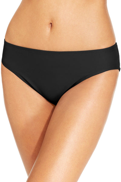 Island Escape La Palma Hipster Bikini Bottom in Black