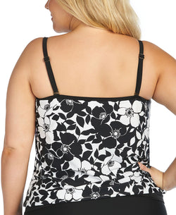 Island Escape Plus Lei Day Printed Coral Gables Underwire Tankini Lei Day thumbnail 2