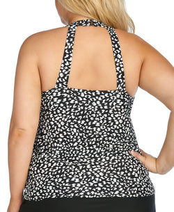 Island Escape Trendy Plus Animal Kingdom H-back Underwire Tankini Top Animal Kingdom thumbnail 2