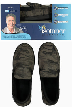 Isotoner Camo Print Signautre Slippers thumbnail 1