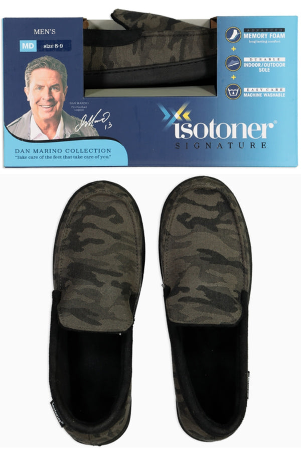Isotoner Camo Print Signautre Slippers