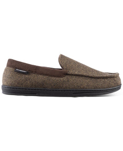 Isotoner Logan Hoodback Slippers Dark Chocolate thumbnail 2