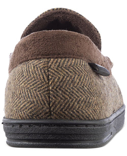Isotoner Logan Hoodback Slippers Dark Chocolate thumbnail 4