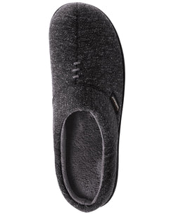 Isotoner Preston Heather Knit Hoodback Slippers Dark Charcoal Heather thumbnail 3