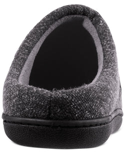 Isotoner Preston Heather Knit Hoodback Slippers Dark Charcoal Heather thumbnail 4