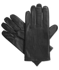 Isotoner Signature Black Smooth Leather SmarTouch Gloves - XLarge thumbnail 1
