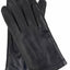 Isotoner Signature Black Vented Palm Smooth Leather Gloves