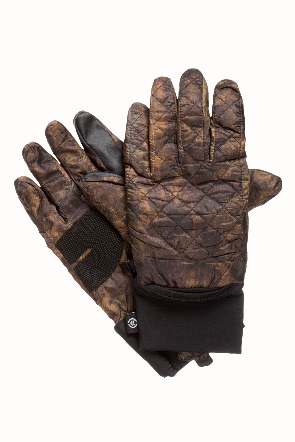Isotoner Signature Brown Quilted Gloves