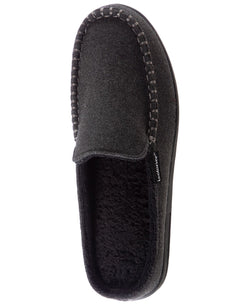 Isotoner Signature Grady Hood-back Moccasins Slippers Dark Charcoal Heather thumbnail 2
