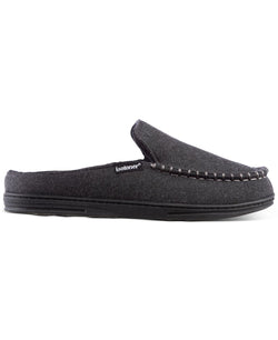 Isotoner Signature Grady Hood-back Moccasins Slippers Dark Charcoal Heather thumbnail 3