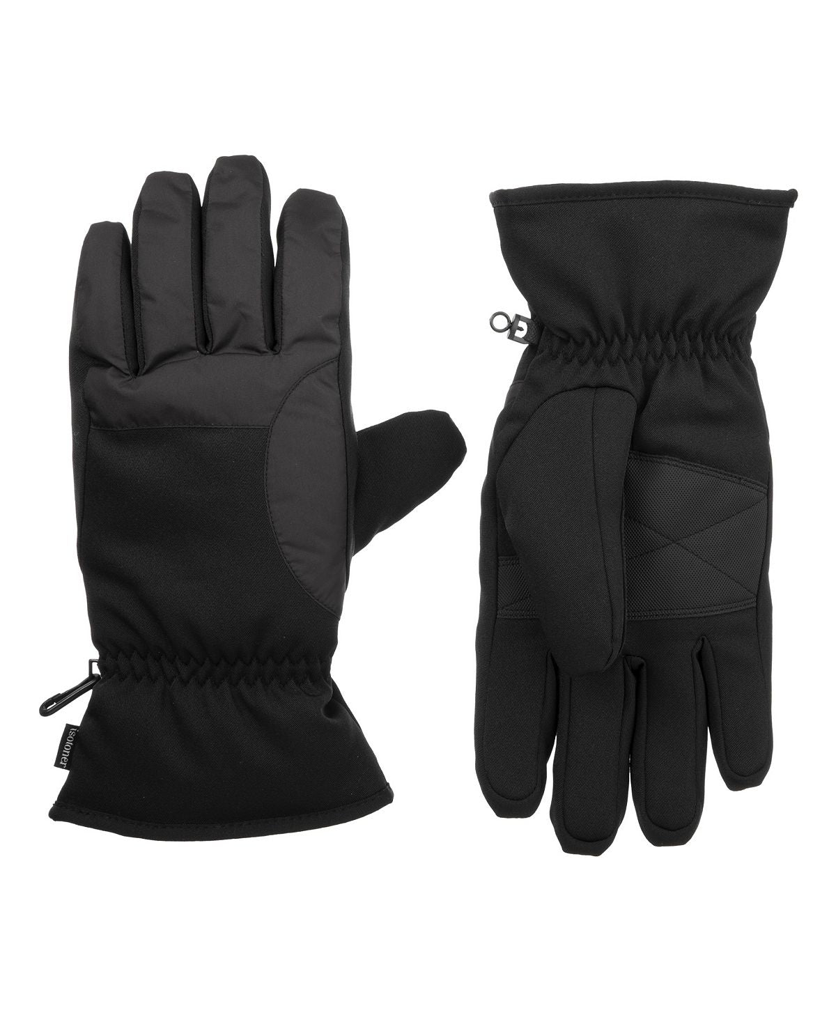 Isotoner Signature Lined Sport Touchscreen Gloves Black