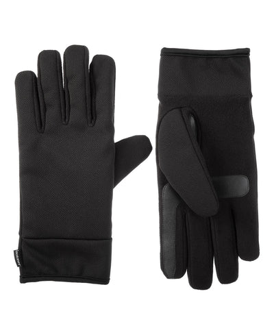 Isotoner Signature Lined Water Repellent Tech Stretch Glove Black