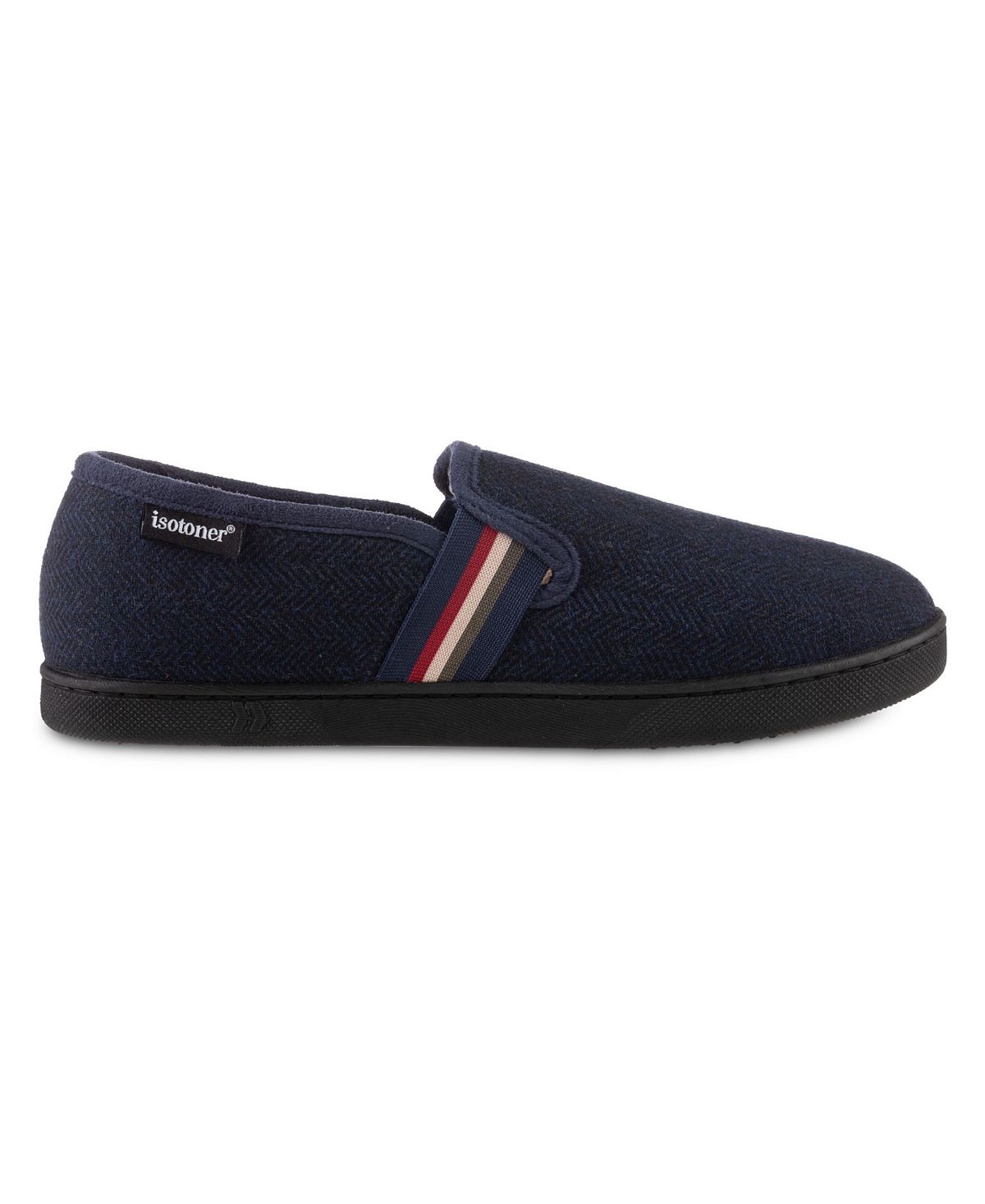 Isotoner Signature Maverick Closed Back Slipper Navy Blue