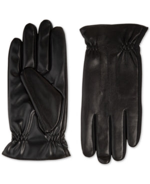 Isotoner Signature Men's Faux-Leather Gloves