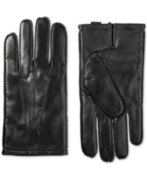Isotoner Signature Men's Leather Driving Gloves