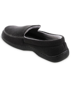 Isotoner Signature Roman Moccasin Eco Comfort Slipper Black thumbnail 4