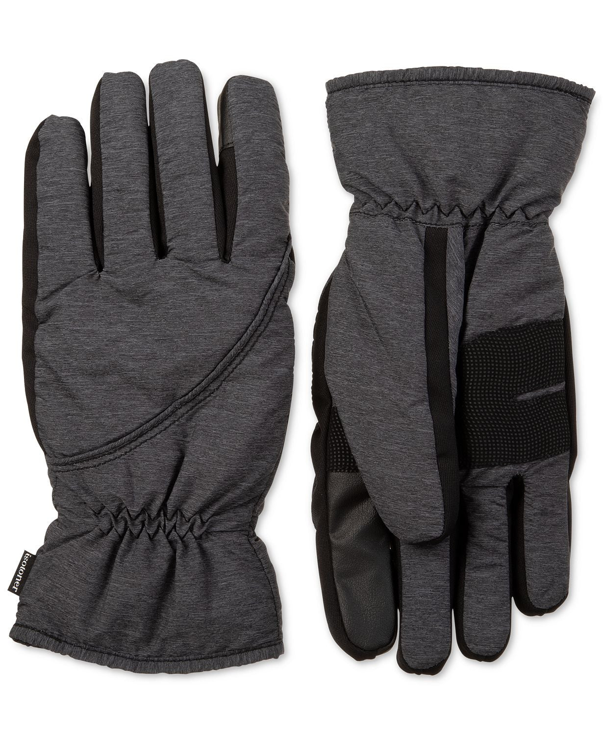 Isotoner Signature Ski Gloves Black / Charcoal Heat